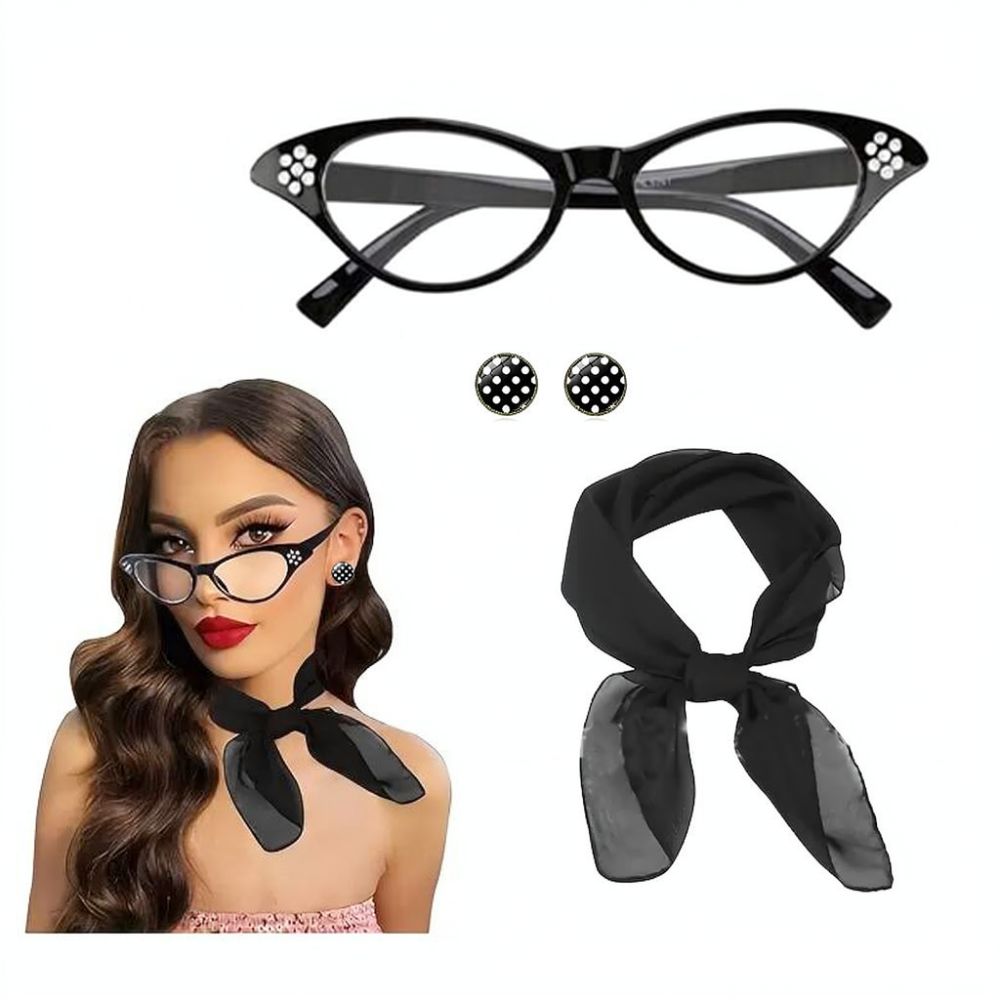Women'S Accessories In The 1950S - 1950s Retro Glamour Accessoire Set: Cat
