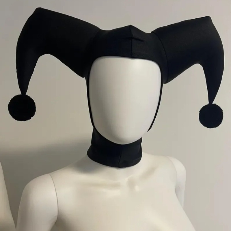 Women'S Red Accessories - QQ Jester Cosplay Zwart/Rode Hoed Cosplay