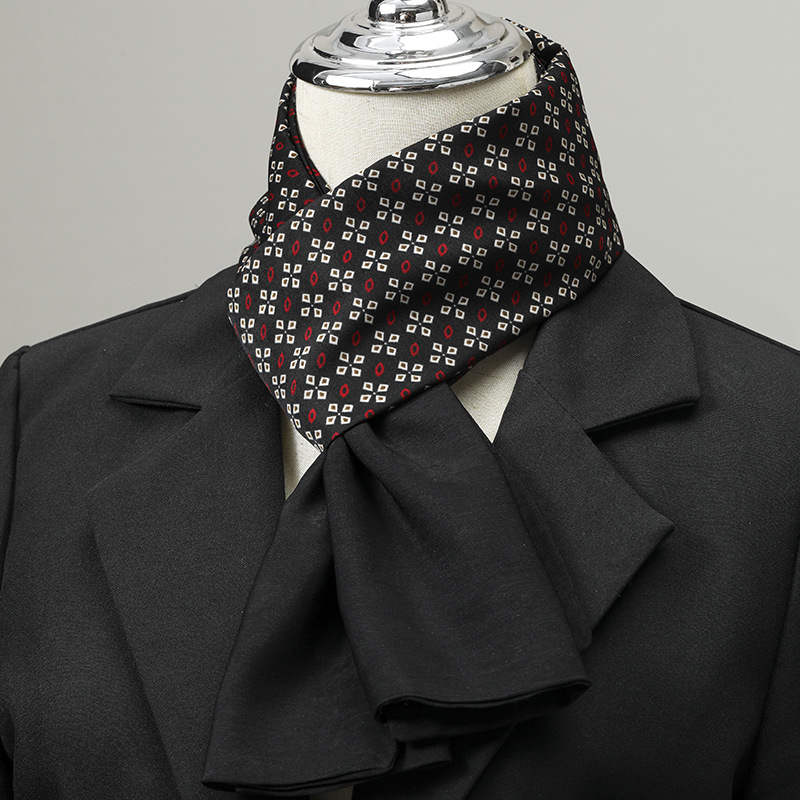Silk Scarf Square - Herensjaal Imitatiezijde Sjaal Klein Vierkant Pak