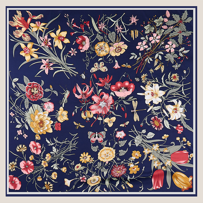 POBING Twill Zijden Sjaal Vrou - Silk Scarf Square recensie en prijs