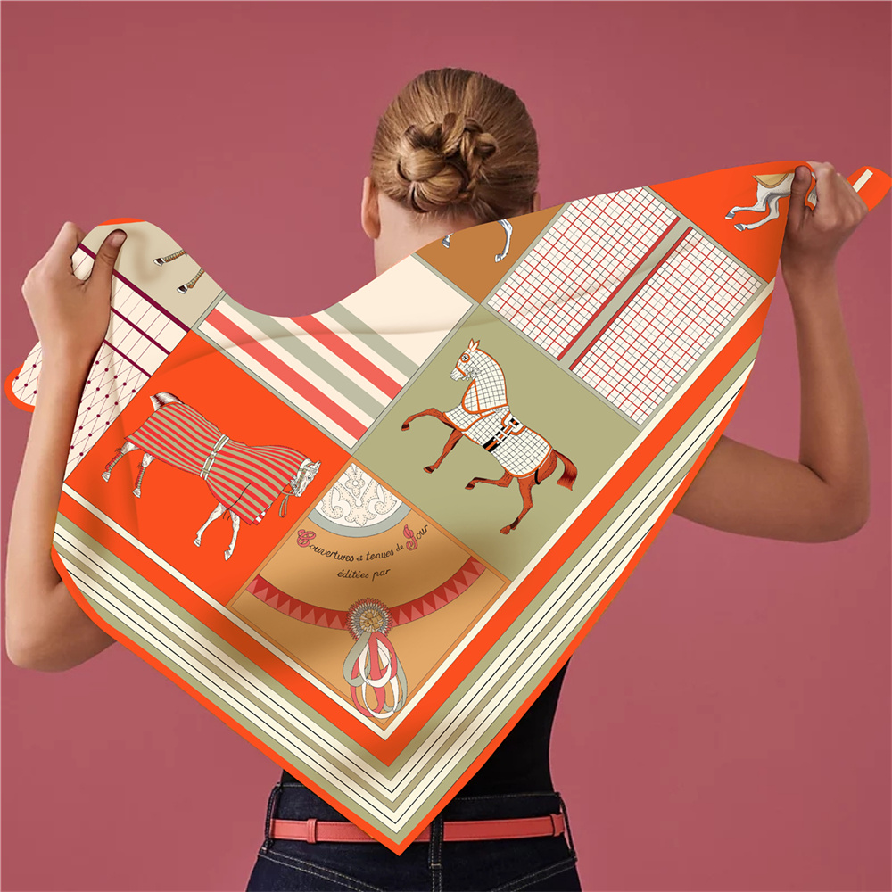 Nieuw ontwerp, modieuze bedruk - Silk Scarf Square recensie en prijs